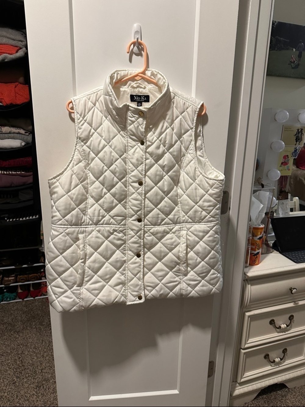 Mo-Ka Quilted Sleeveless Puffer Vest